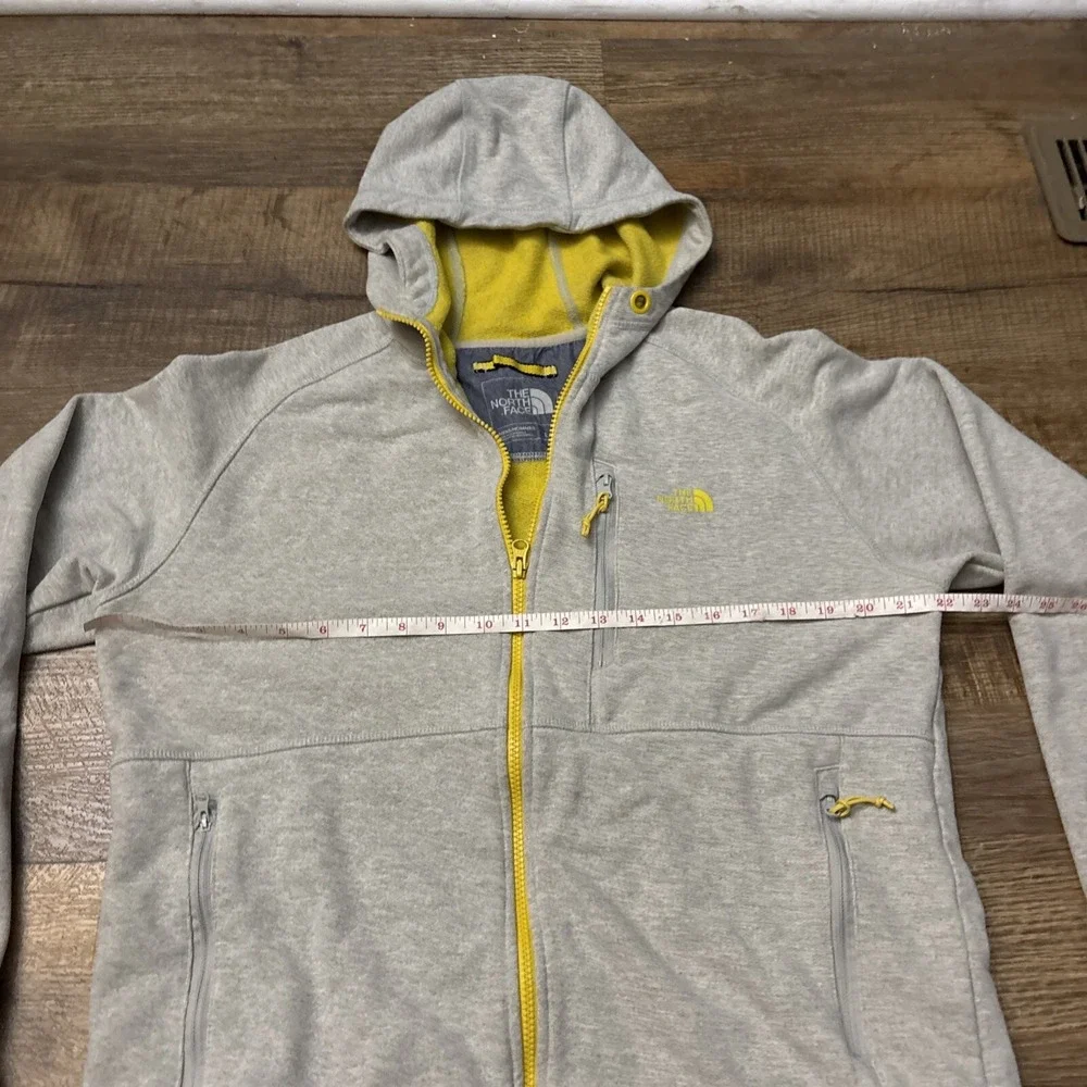 The North Face Canyonlands Full Zip Hoodie Gray Yellow Men's Size Large L TC15